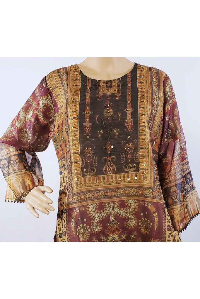 Pakistani/Indian sheer straight kurti Medium