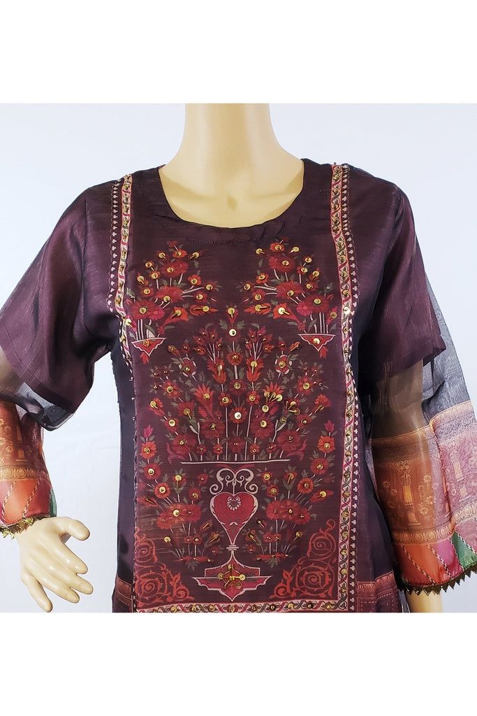 Pakistani/Indian sheer straight kurti Medium