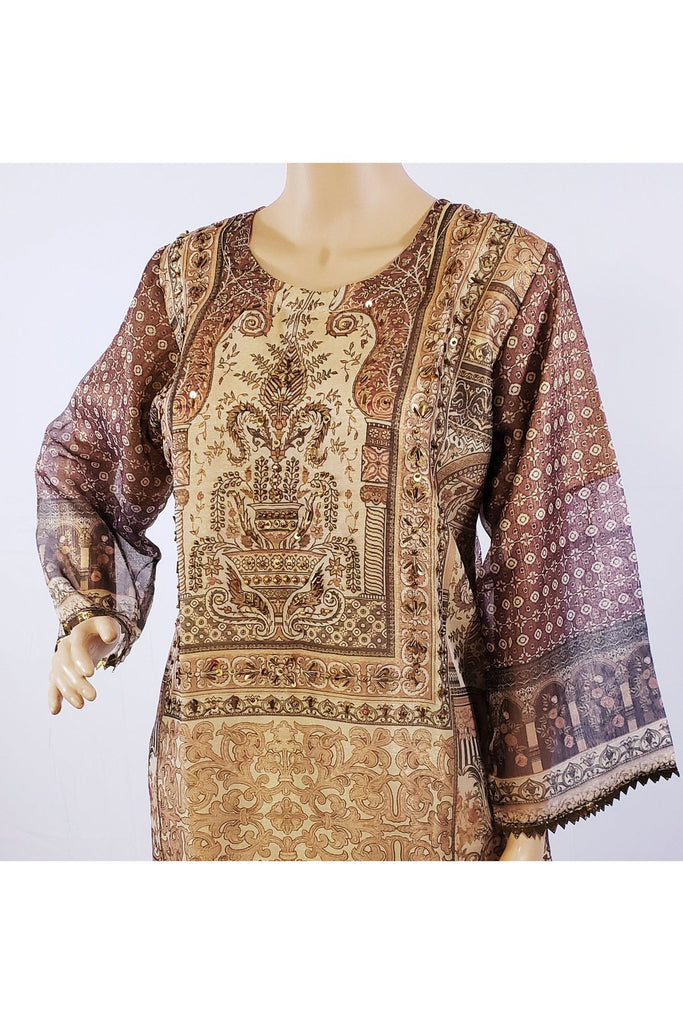 Pakistani/Indian sheer straight kurti Medium