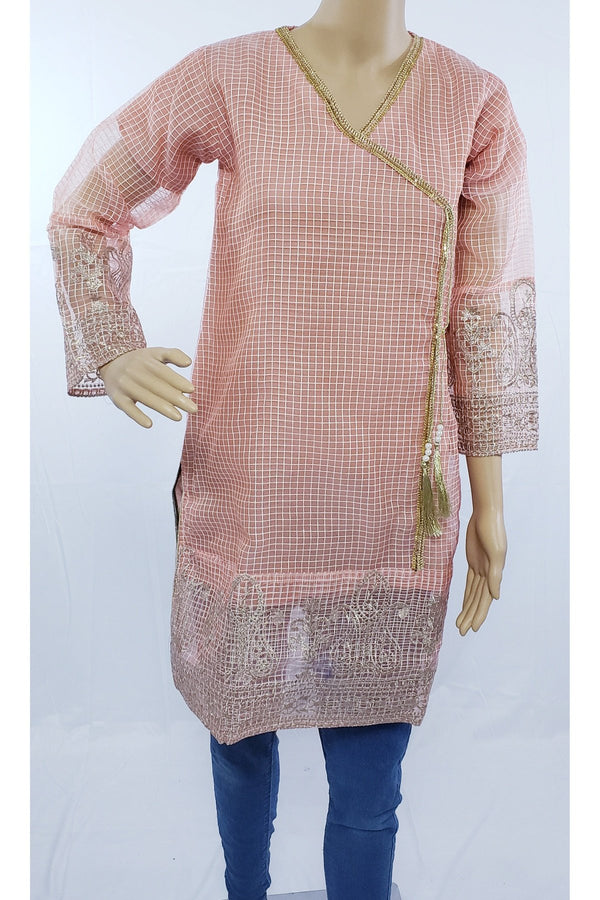 Beautiful traditional angrakha style kurti