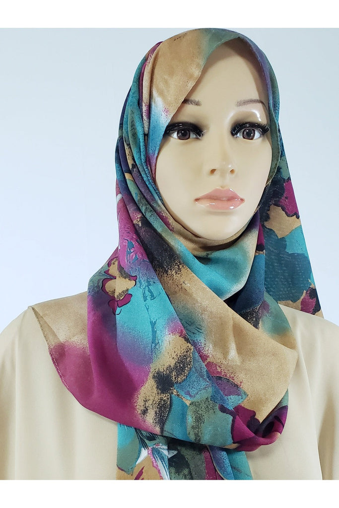 Women Muslim long shawl hijab head wrap