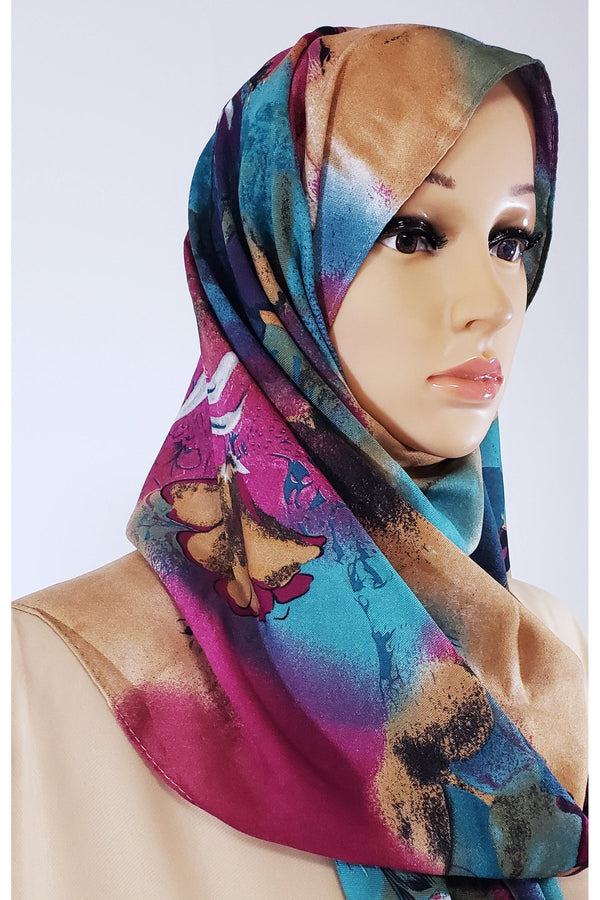 Women Muslim long shawl hijab head wrap