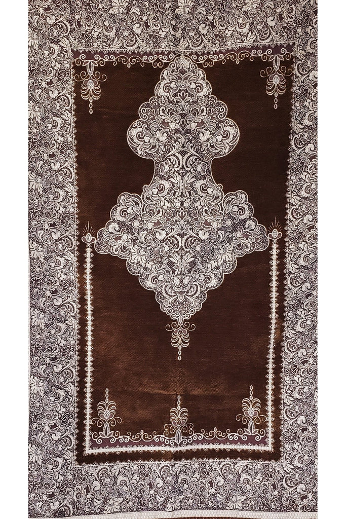 Muslim prayer Rug Brown