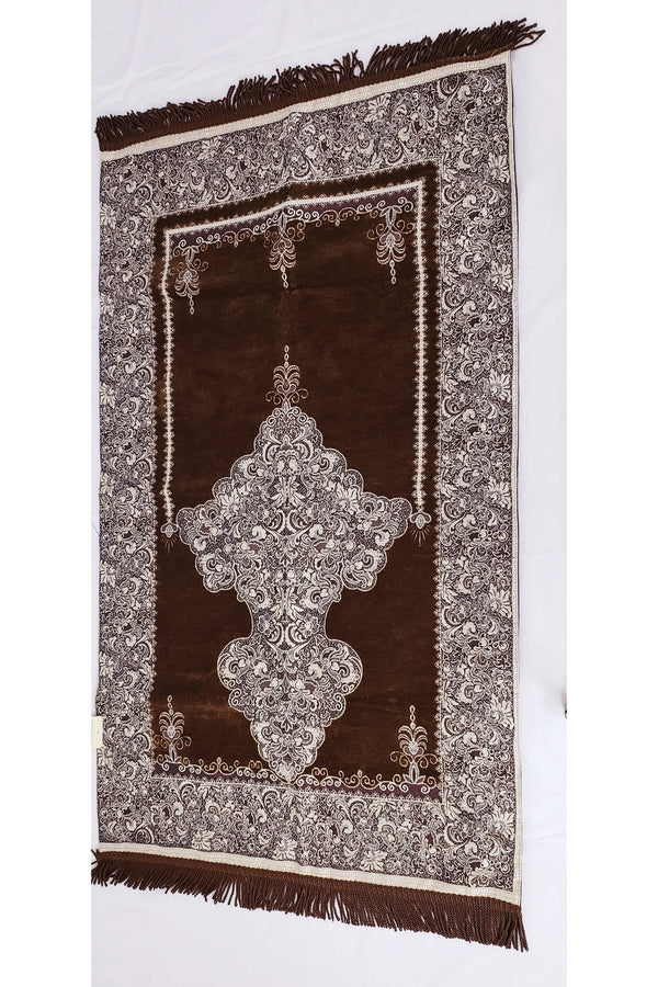 Muslim prayer Rug Brown