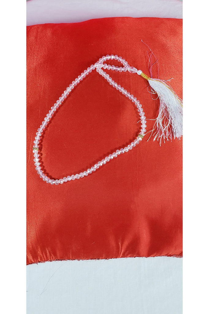 Muslim White crystal 99 bead Prayer Tasbih